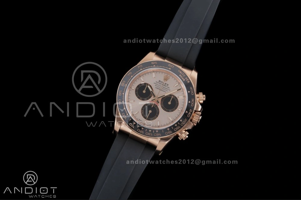 Chic Daytona 126515 Gain Weight VSF 1:1 Best Edition RG Dial Black Sub-dial Stick Marker On Oyster-flex Strap DD 800