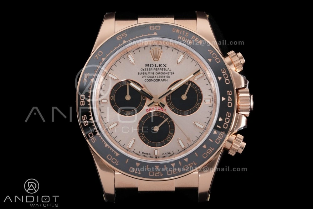 Chic Daytona 126515 Gain Weight VSF 1:1 Best Edition RG Dial Black Sub-dial Stick Marker On Oyster-flex Strap DD 800