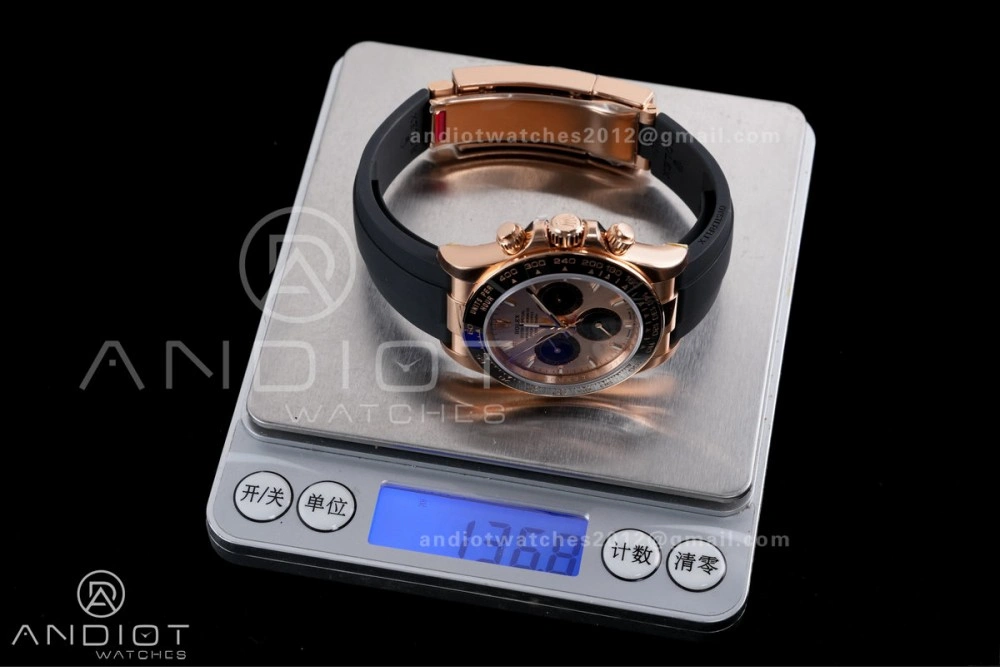 Chic Daytona 126515 Gain Weight VSF 1:1 Best Edition RG Dial Black Sub-dial Stick Marker On Oyster-flex Strap DD 800