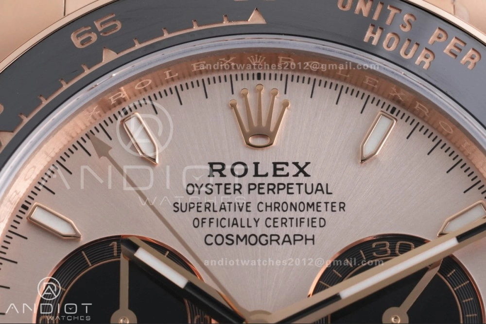 Chic Daytona 126515 Gain Weight VSF 1:1 Best Edition RG Dial Black Sub-dial Stick Marker On Oyster-flex Strap DD 800