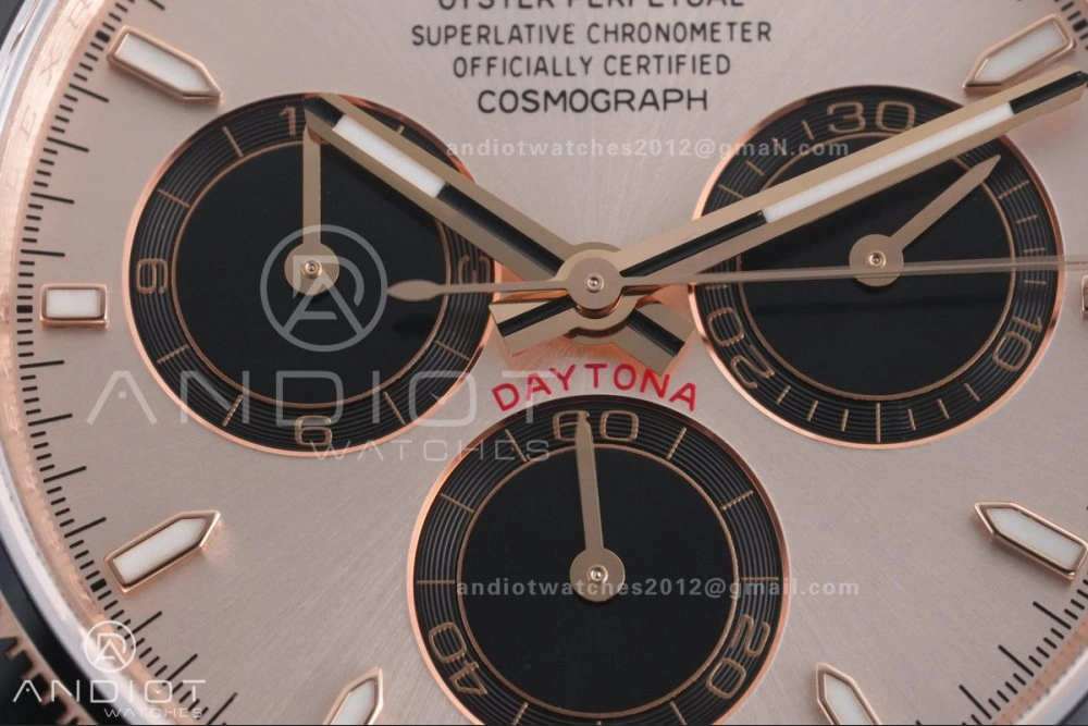 Chic Daytona 126515 Gain Weight VSF 1:1 Best Edition RG Dial Black Sub-dial Stick Marker On Oyster-flex Strap DD 800