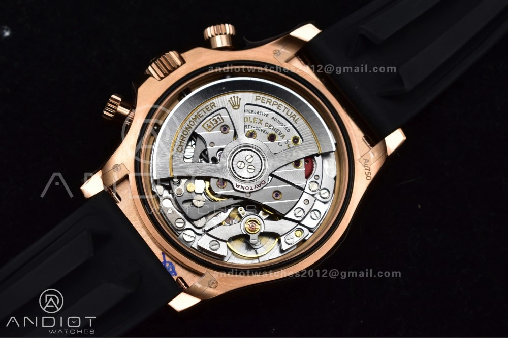 Daytona 126515 QF 1:1 Best Edition Black RG Dial on Oysterflex Strap SH4131 V6 (Weighted) MultiPurpose 799