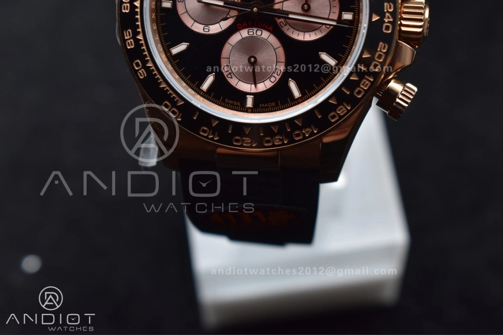 Daytona 126515 QF 1:1 Best Edition Black RG Dial on Oysterflex Strap SH4131 V6 (Weighted) MultiPurpose 799
