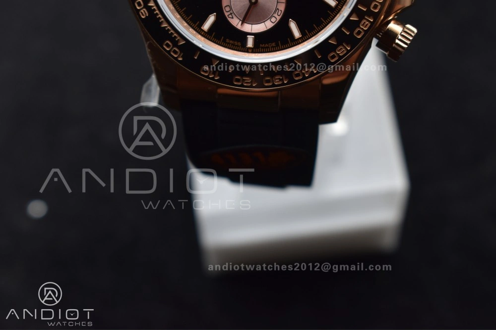 Daytona 126515 QF 1:1 Best Edition Black RG Dial on Oysterflex Strap SH4131 V6 (Weighted) MultiPurpose 799
