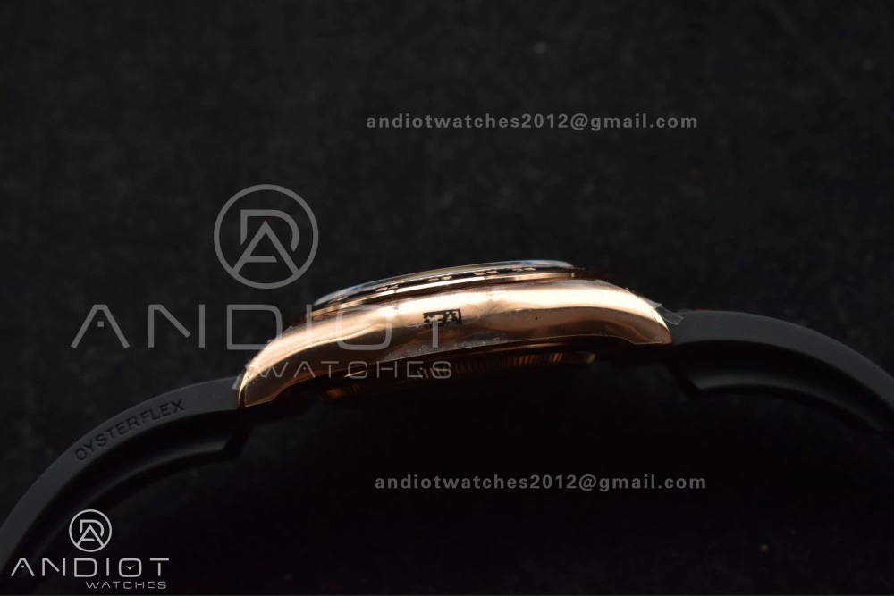 Daytona 126515 QF 1:1 Best Edition Black RG Diamonds Dial on Oysterflex Strap SH4131 V6 (Weighted) WaterResistant 801
