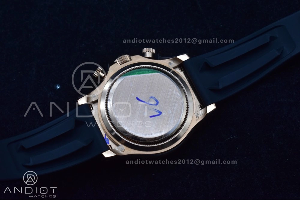 Daytona 126515 QF 1:1 Best Edition Black RG Diamonds Dial on Oysterflex Strap SH4131 V6 (Weighted) WaterResistant 801