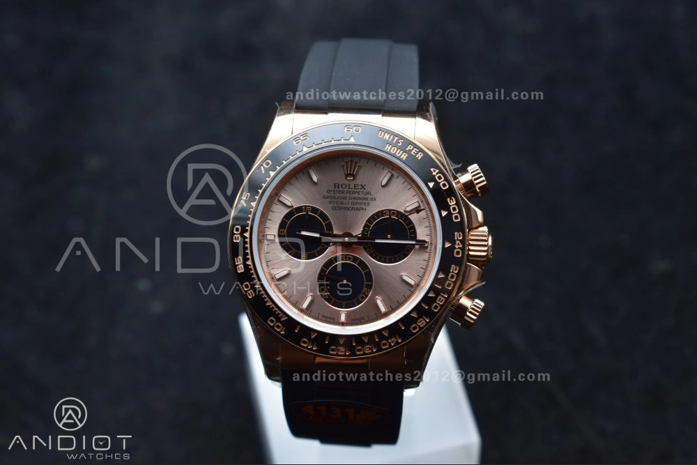 Daytona 126515 QF 1:1 Best Edition RG Black Dial on Oysterflex Strap SH4131 V6 (Weighted) Durable 802