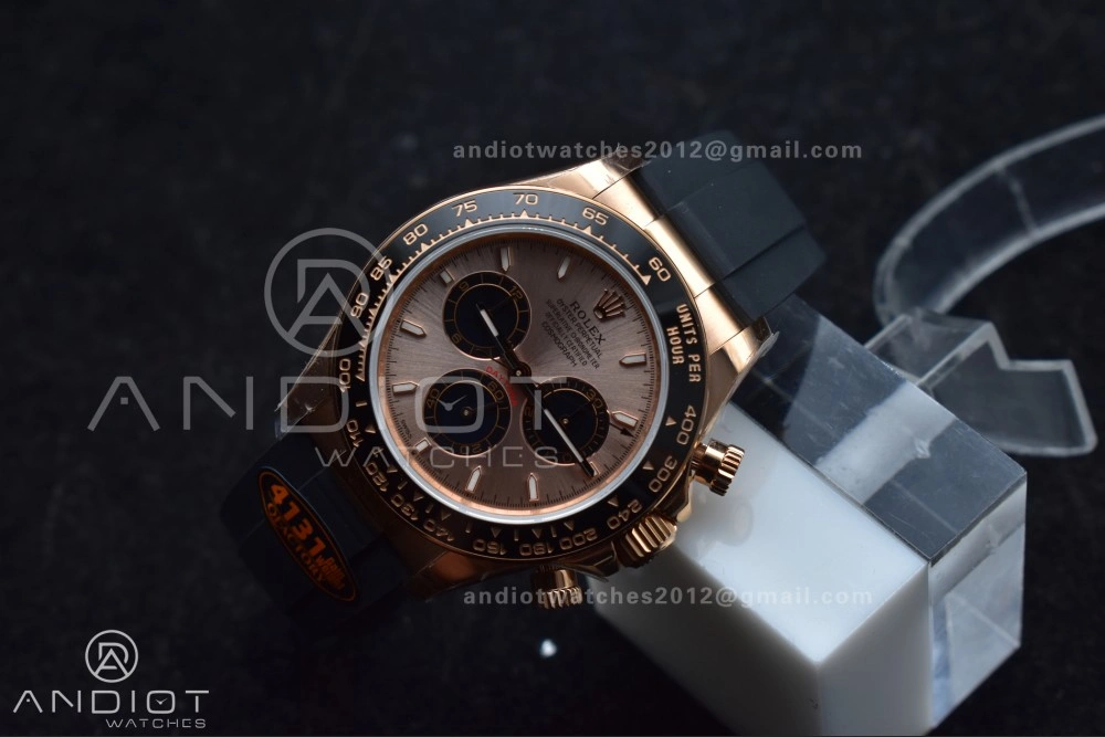 Daytona 126515 QF 1:1 Best Edition RG Black Dial on Oysterflex Strap SH4131 V6 (Weighted) Durable 802