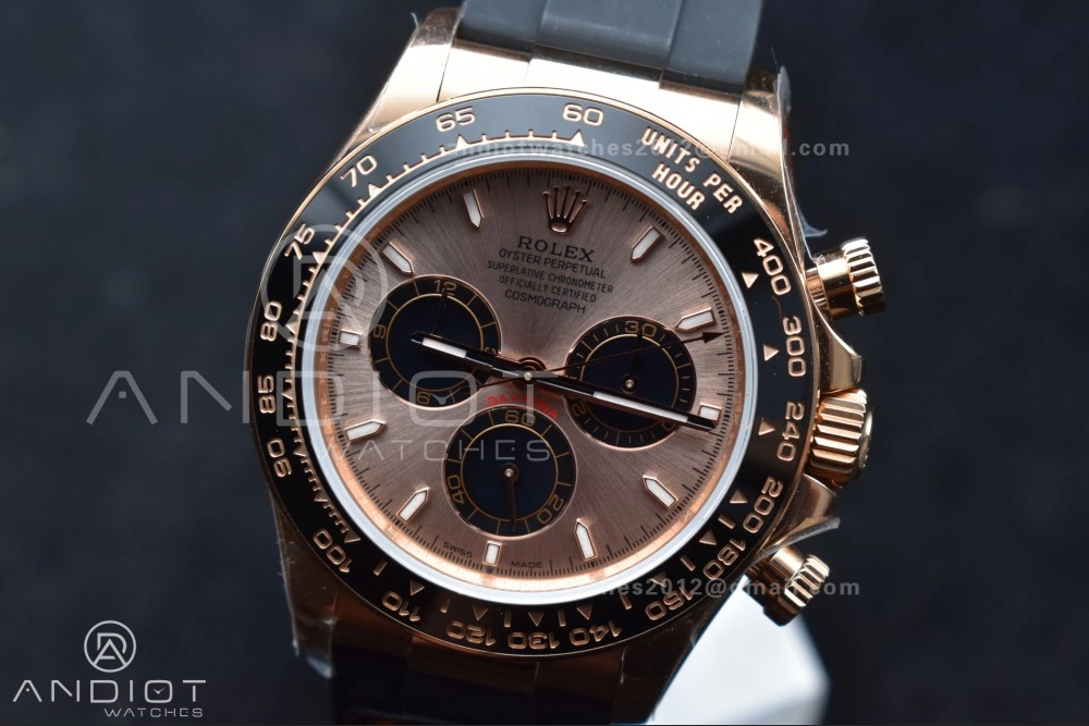 Daytona 126515 QF 1:1 Best Edition RG Black Dial on Oysterflex Strap SH4131 V6 (Weighted) Durable 802