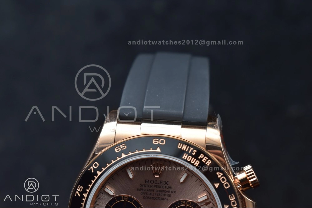 Daytona 126515 QF 1:1 Best Edition RG Black Dial on Oysterflex Strap SH4131 V6 (Weighted) Durable 802