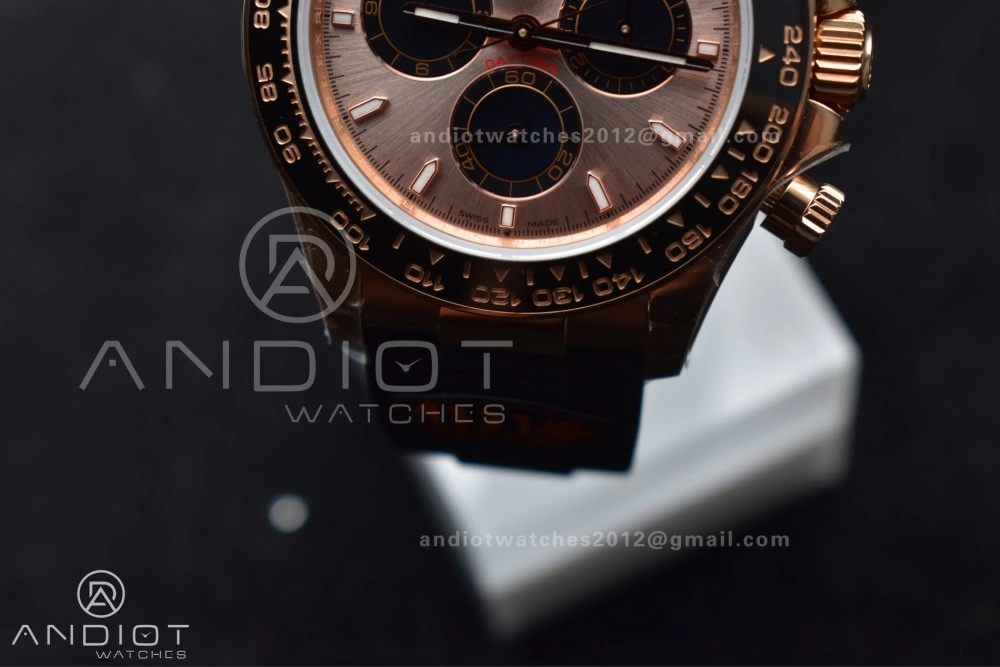 Daytona 126515 QF 1:1 Best Edition RG Black Dial on Oysterflex Strap SH4131 V6 (Weighted) Durable 802