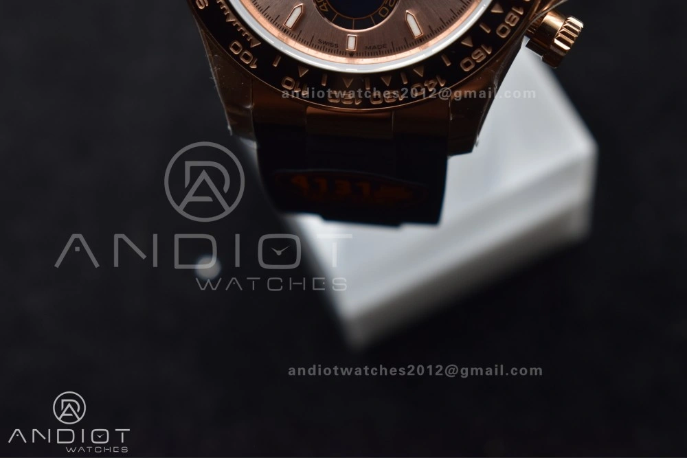 Daytona 126515 QF 1:1 Best Edition RG Black Dial on Oysterflex Strap SH4131 V6 (Weighted) Durable 802