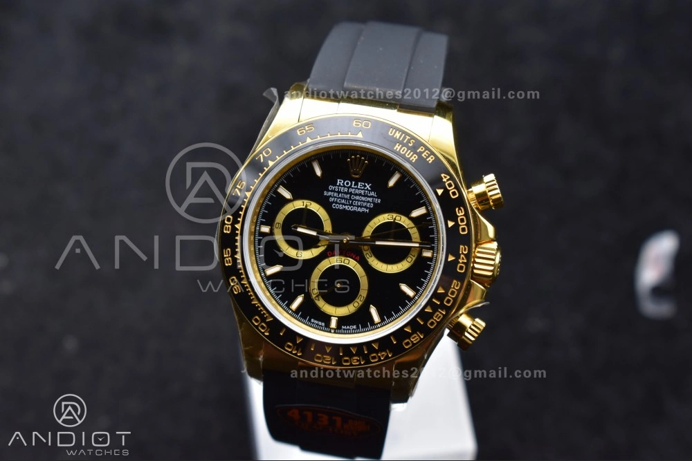 Stylish Daytona 126518 QF 1:1 Best Edition Black Dial on Oysterflex Strap SH4131 V6 (Weighted) 803