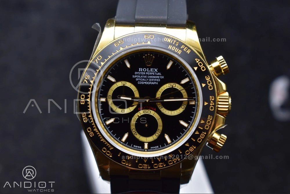 Stylish Daytona 126518 QF 1:1 Best Edition Black Dial on Oysterflex Strap SH4131 V6 (Weighted) 803