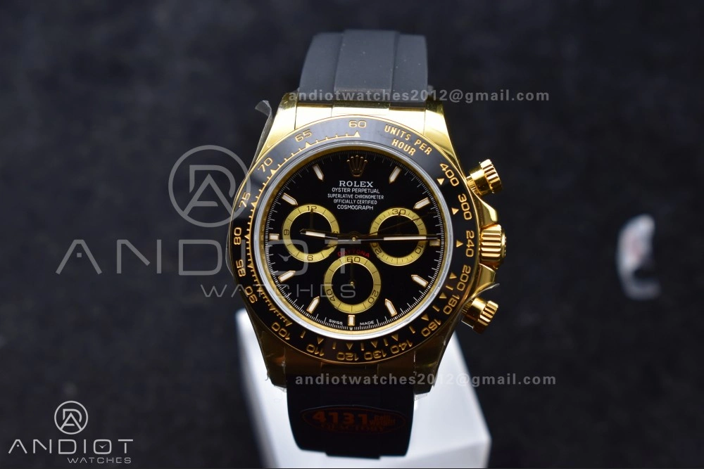 Stylish Daytona 126518 QF 1:1 Best Edition Black Dial on Oysterflex Strap SH4131 V6 (Weighted) 803