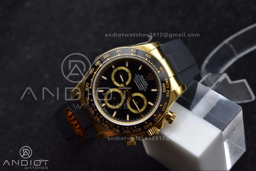 Stylish Daytona 126518 QF 1:1 Best Edition Black Dial on Oysterflex Strap SH4131 V6 (Weighted) 803