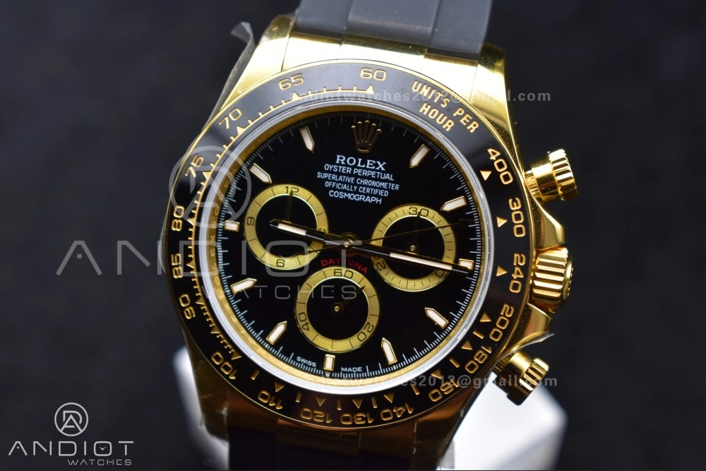 Stylish Daytona 126518 QF 1:1 Best Edition Black Dial on Oysterflex Strap SH4131 V6 (Weighted) 803