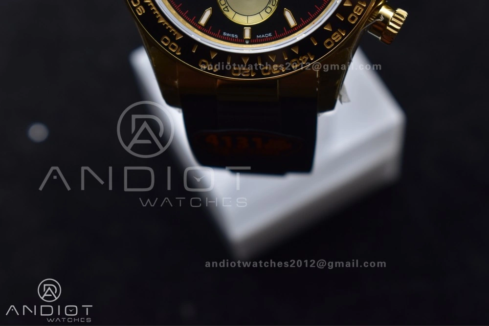 Sophisticated Daytona 126518 QF 1:1 Best Edition Black YG Dial on Oysterflex Strap SH4131 V6 (Weighted) 807