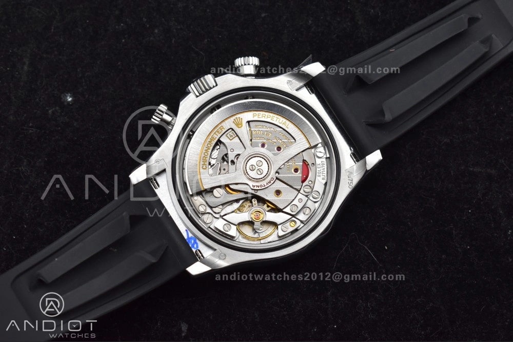 Daytona 126519 QF 1:1 Best Edition Black Silver Dial on Oysterflex Strap SH4131 V6 (Weighted) Minimalist 821