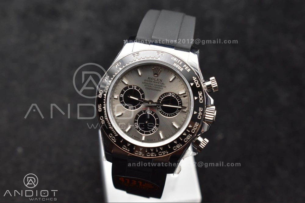 Daytona 126519 QF 1:1 Best Edition Gray Black Dial on Oysterflex Strap SH4131 V6 (Weighted) BestValue 811