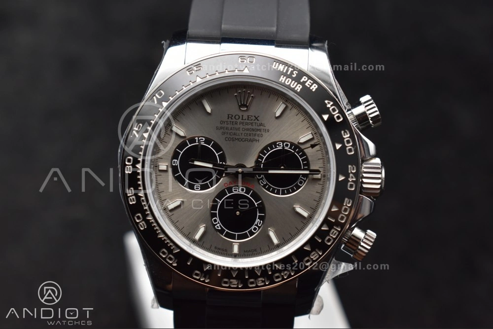Daytona 126519 QF 1:1 Best Edition Gray Black Dial on Oysterflex Strap SH4131 V6 (Weighted) BestValue 811