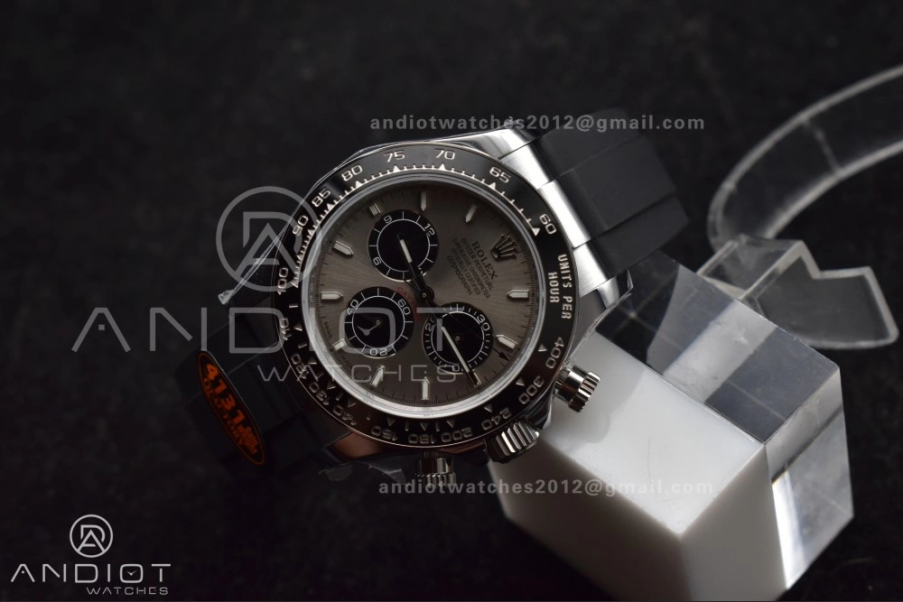 Daytona 126519 QF 1:1 Best Edition Gray Black Dial on Oysterflex Strap SH4131 V6 (Weighted) BestValue 811