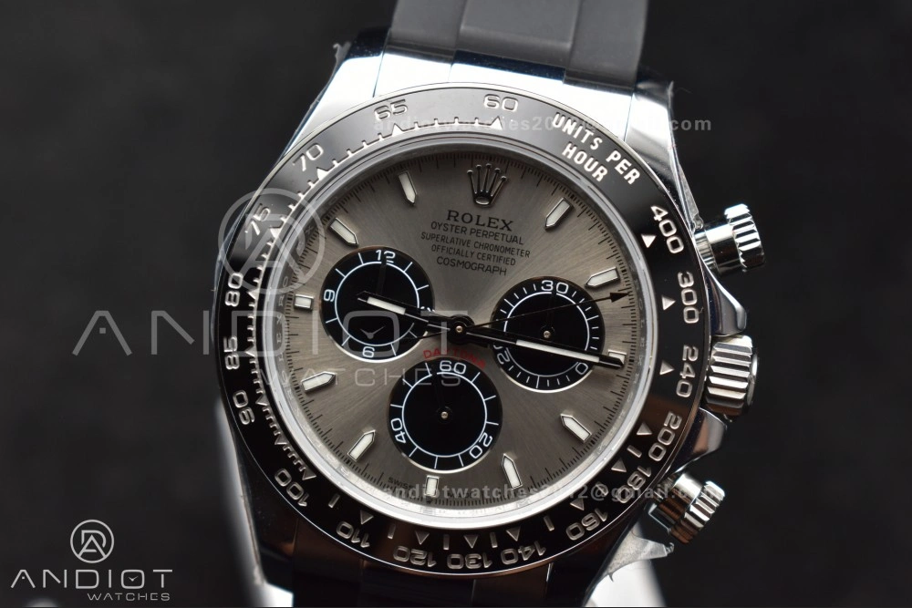 Daytona 126519 QF 1:1 Best Edition Gray Black Dial on Oysterflex Strap SH4131 V6 (Weighted) BestValue 811