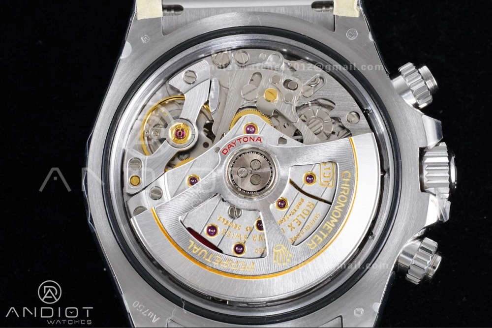 Daytona 126519 VSF 1:1 Best Edition Black Silver Diamonds Dial on Oysterflex Strap VS4131 V2 (Weighted) SoftTouch 816