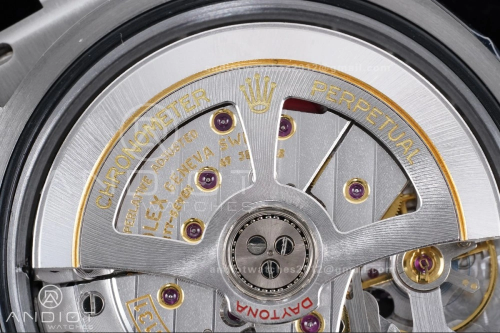 Daytona 126519 VSF 1:1 Best Edition Black Silver Diamonds Dial on Oysterflex Strap VS4131 V2 (Weighted) SoftTouch 816