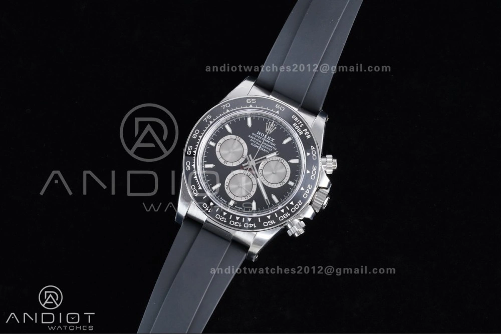 Stretchable Daytona 126519 VSF 1:1 Best Edition Black Silver Stick Dial on Oysterflex Strap VS4131 V2 (Weighted) 813