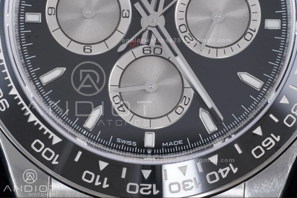 Stretchable Daytona 126519 VSF 1:1 Best Edition Black Silver Stick Dial on Oysterflex Strap VS4131 V2 (Weighted) 813