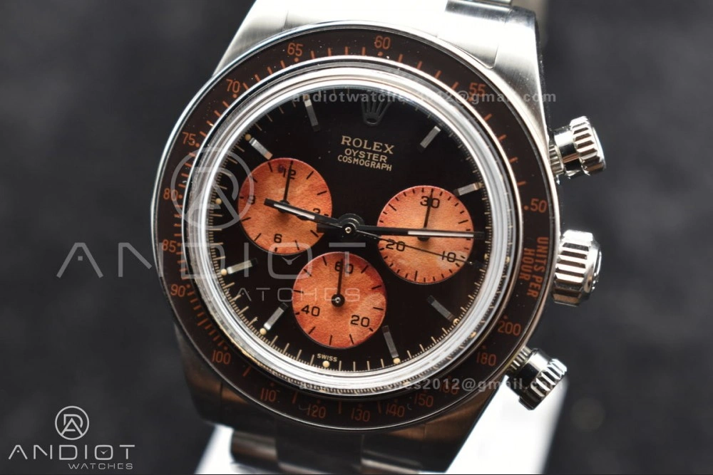 Daytona SS ADGF Best Edition Black Orange Dial on SS Bracelet A SmoothTexture 823