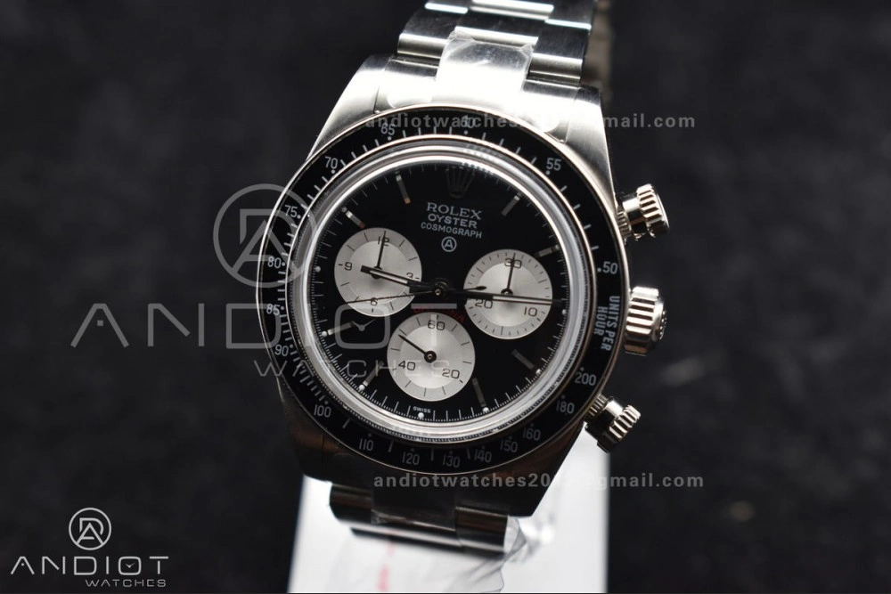 Comfortable Daytona SS ADGF Best Edition Black White Dial on SS Bracelet A 825
