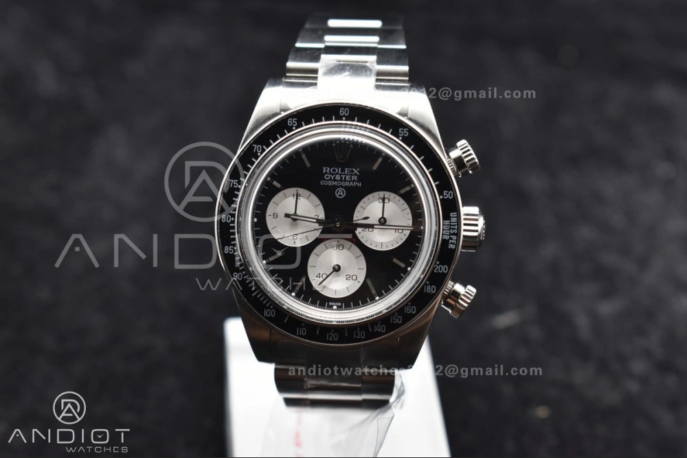 Comfortable Daytona SS ADGF Best Edition Black White Dial on SS Bracelet A 825