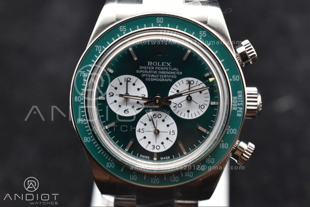 Refined Daytona SS ADGF Best Edition Green White Dial on SS Bracelet A 827