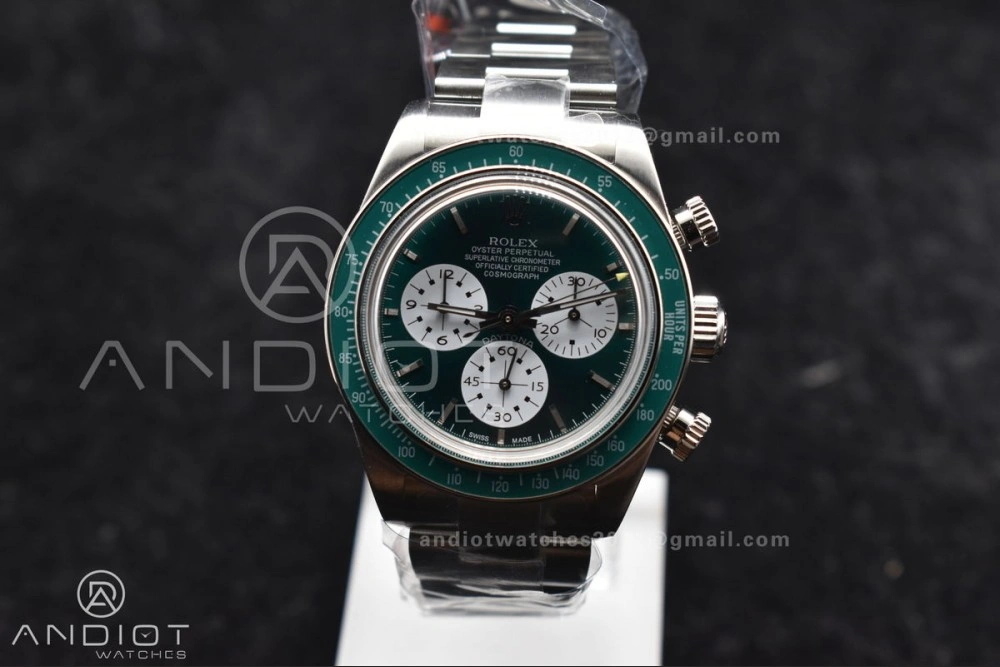 Refined Daytona SS ADGF Best Edition Green White Dial on SS Bracelet A 827