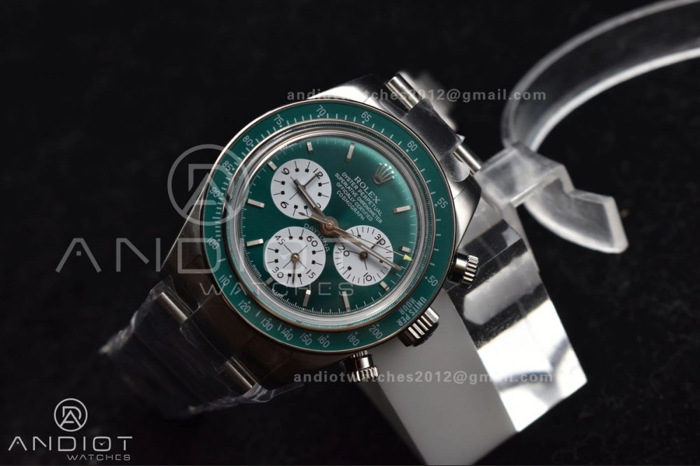 Refined Daytona SS ADGF Best Edition Green White Dial on SS Bracelet A 827