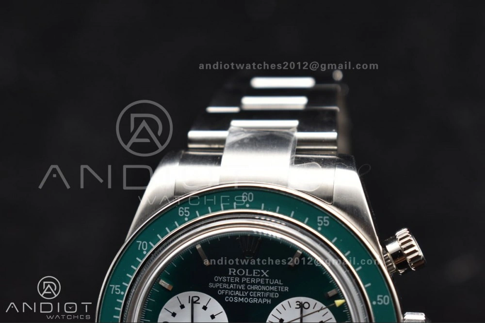 Refined Daytona SS ADGF Best Edition Green White Dial on SS Bracelet A 827