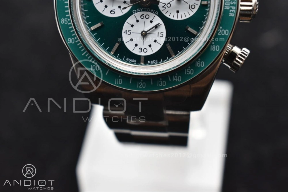 Refined Daytona SS ADGF Best Edition Green White Dial on SS Bracelet A 827