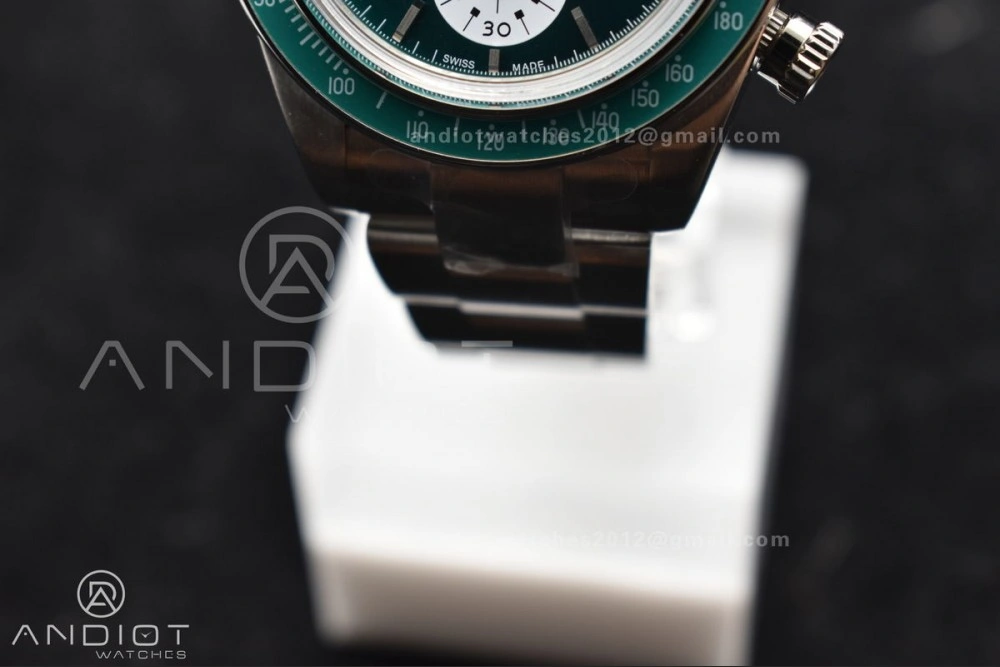 Refined Daytona SS ADGF Best Edition Green White Dial on SS Bracelet A 827