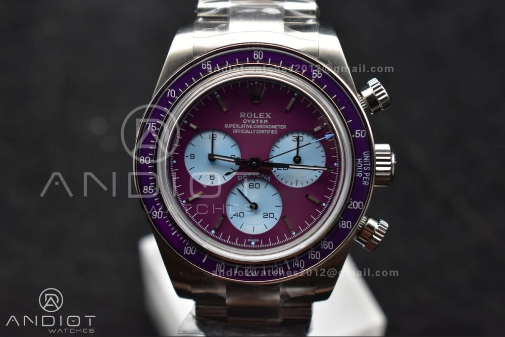 Tailored Daytona Scona SS ADGF Best Edition Purple Dial on SS Bracelet SA 820