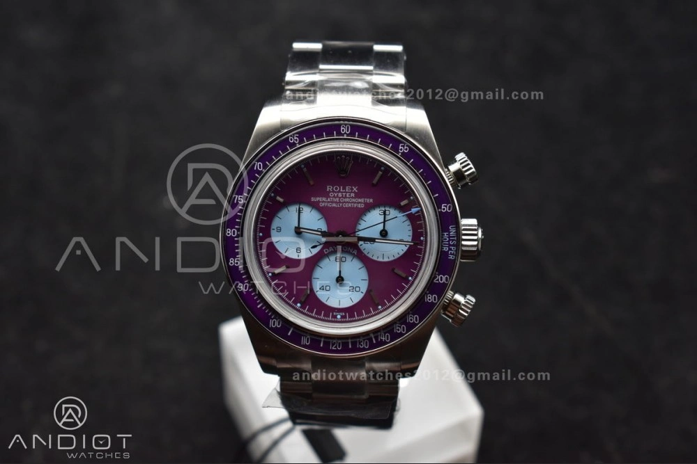 Tailored Daytona Scona SS ADGF Best Edition Purple Dial on SS Bracelet SA 820