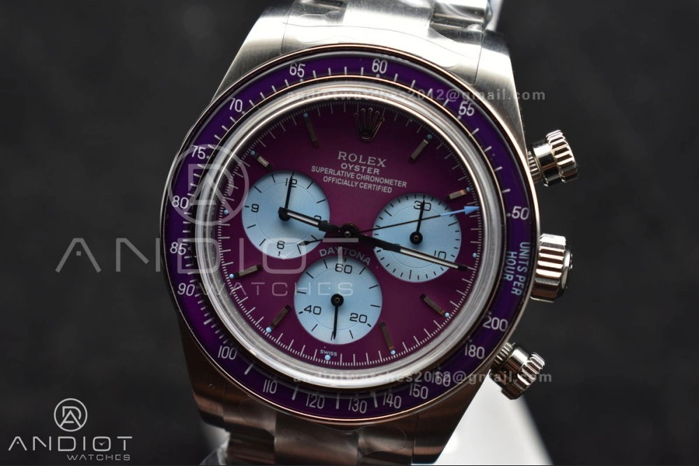 Tailored Daytona Scona SS ADGF Best Edition Purple Dial on SS Bracelet SA 820