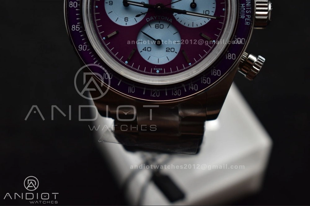 Tailored Daytona Scona SS ADGF Best Edition Purple Dial on SS Bracelet SA 820