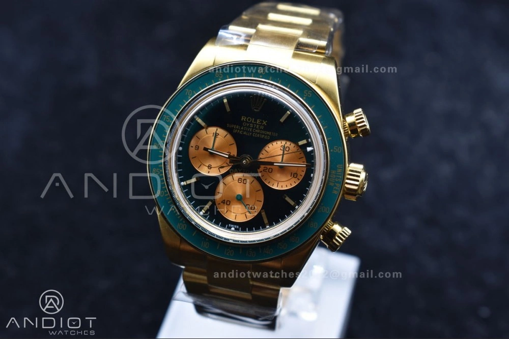 NewStyle Daytona YG ADGF Best Edition Green YG Dial on YG Bracelet A 834