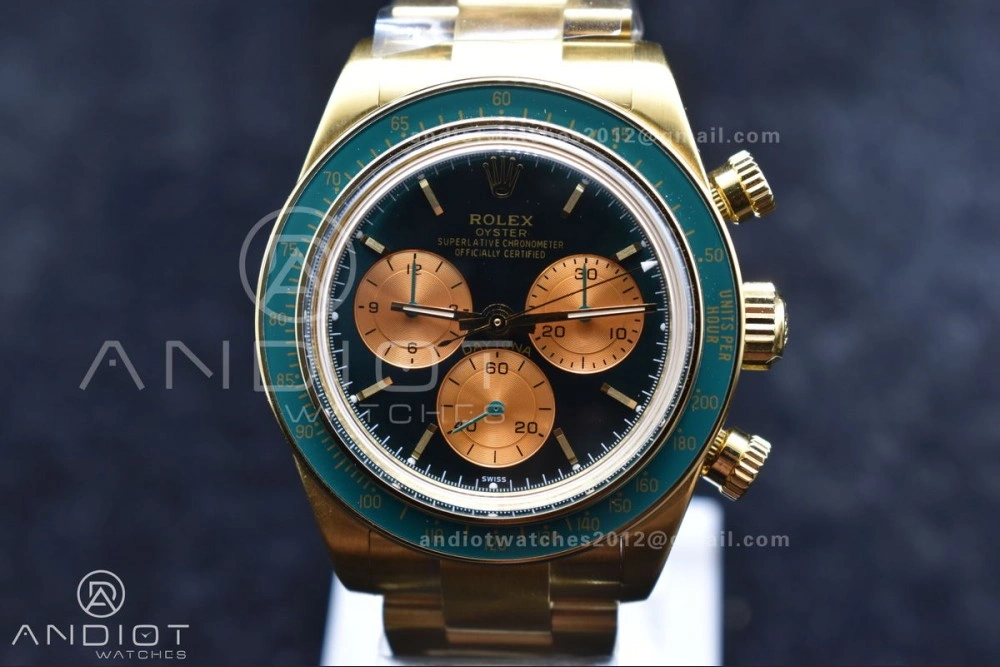 NewStyle Daytona YG ADGF Best Edition Green YG Dial on YG Bracelet A 834