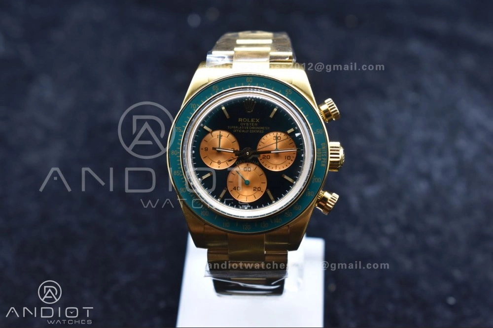NewStyle Daytona YG ADGF Best Edition Green YG Dial on YG Bracelet A 834