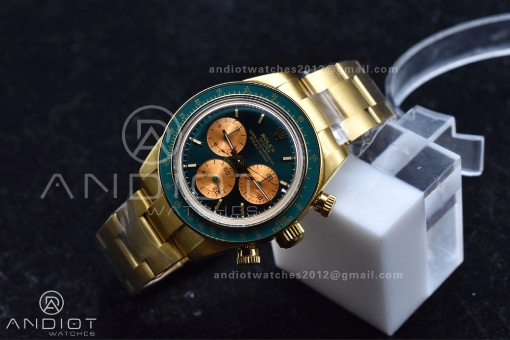 NewStyle Daytona YG ADGF Best Edition Green YG Dial on YG Bracelet A 834