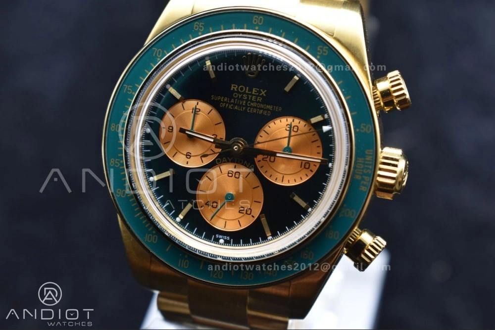 NewStyle Daytona YG ADGF Best Edition Green YG Dial on YG Bracelet A 834