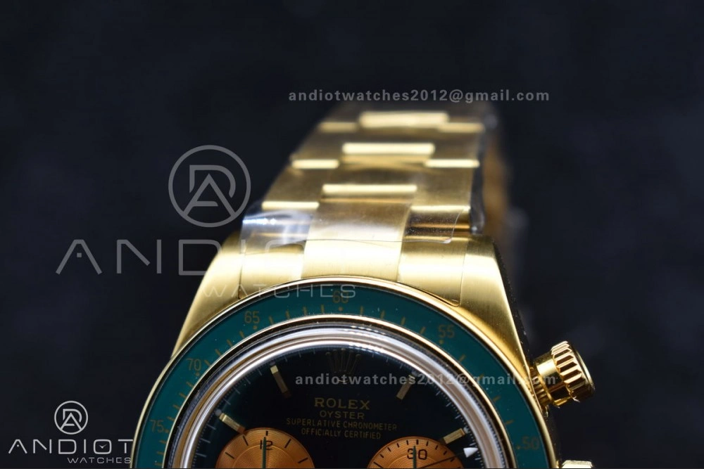 NewStyle Daytona YG ADGF Best Edition Green YG Dial on YG Bracelet A 834
